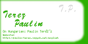 terez paulin business card